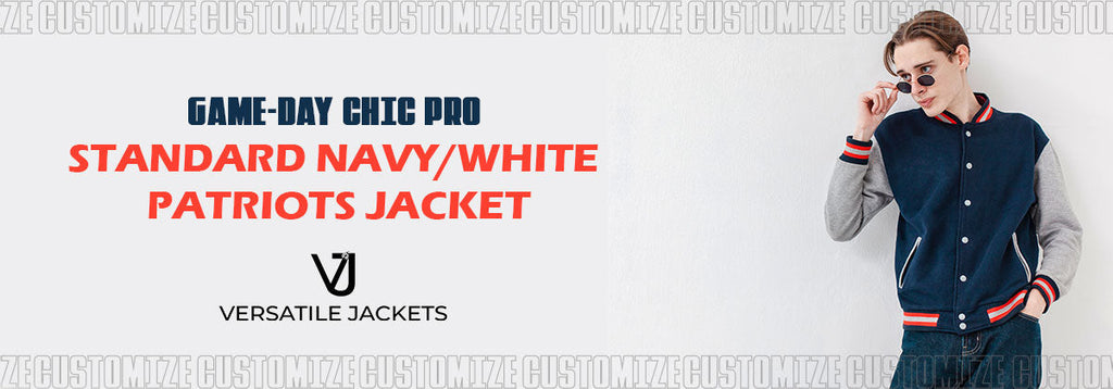 Chic Pro Standard Navy White Patriots Jacket