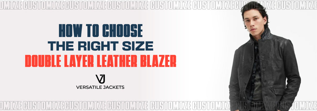 Double Layer Leather Blazer