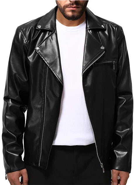 Men's Stylish Leather Motorcycle Jacket
