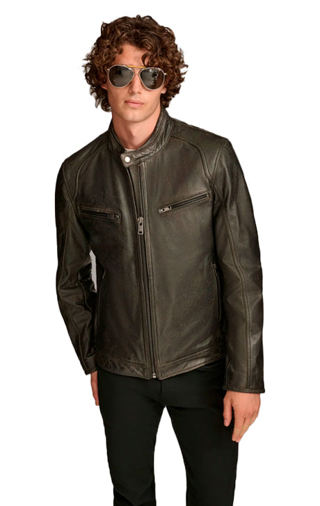  Moto Racer Leather Jacket