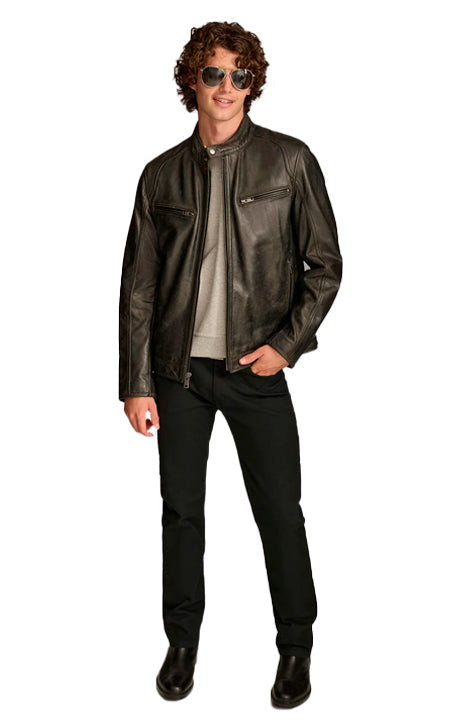  Moto Racer Leather Jacket
