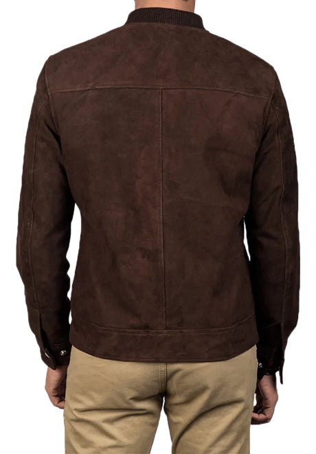  Suede Bomber Jacket 