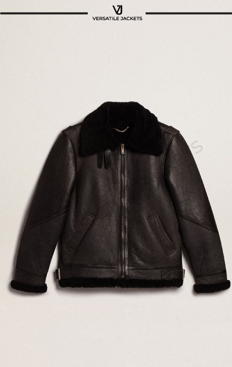 Sheepskin Jacket in Sheepskin Jacket in Black