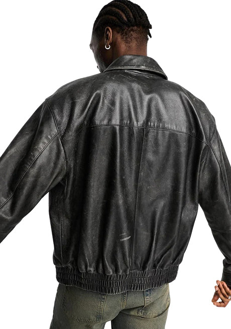Leather Bomber Jacket