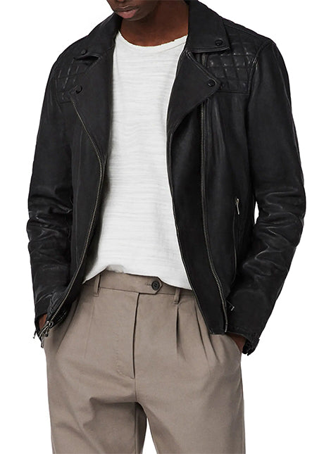 Conroy Leather Biker Jacket - Versatile Jackets