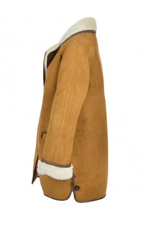  Tan Sheepskin Coat – Florence