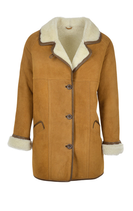  Tan Sheepskin Coat – Florence