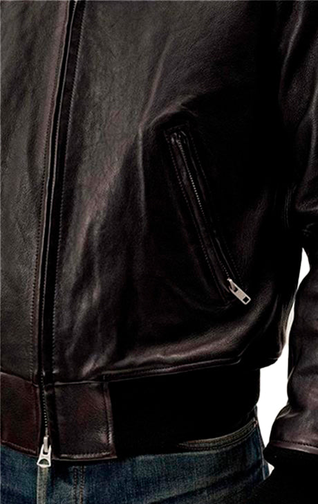 Bruiser Leather Bomber Jacket