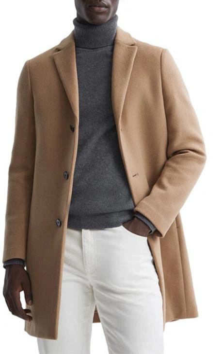Reiss Gable Wool Blend Overcoat