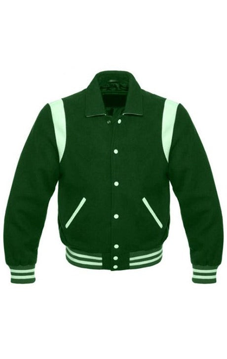 Green Vintage Varsity Jacket - Versatile Jackets