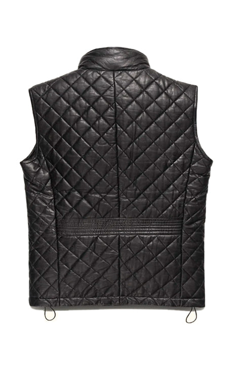 Biker Style Quilted Vest