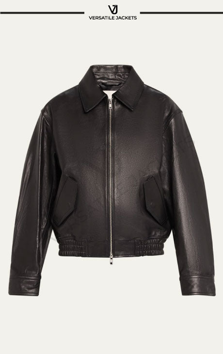 Leather Blouson Jacket