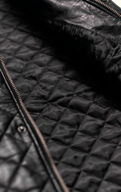 Biker Style Quilted Vest