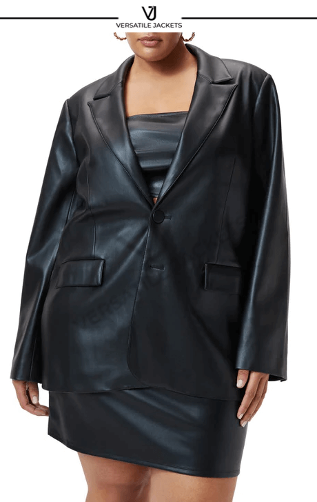 Better Than Leather Faux Leather Blazer - Versatile Jackets