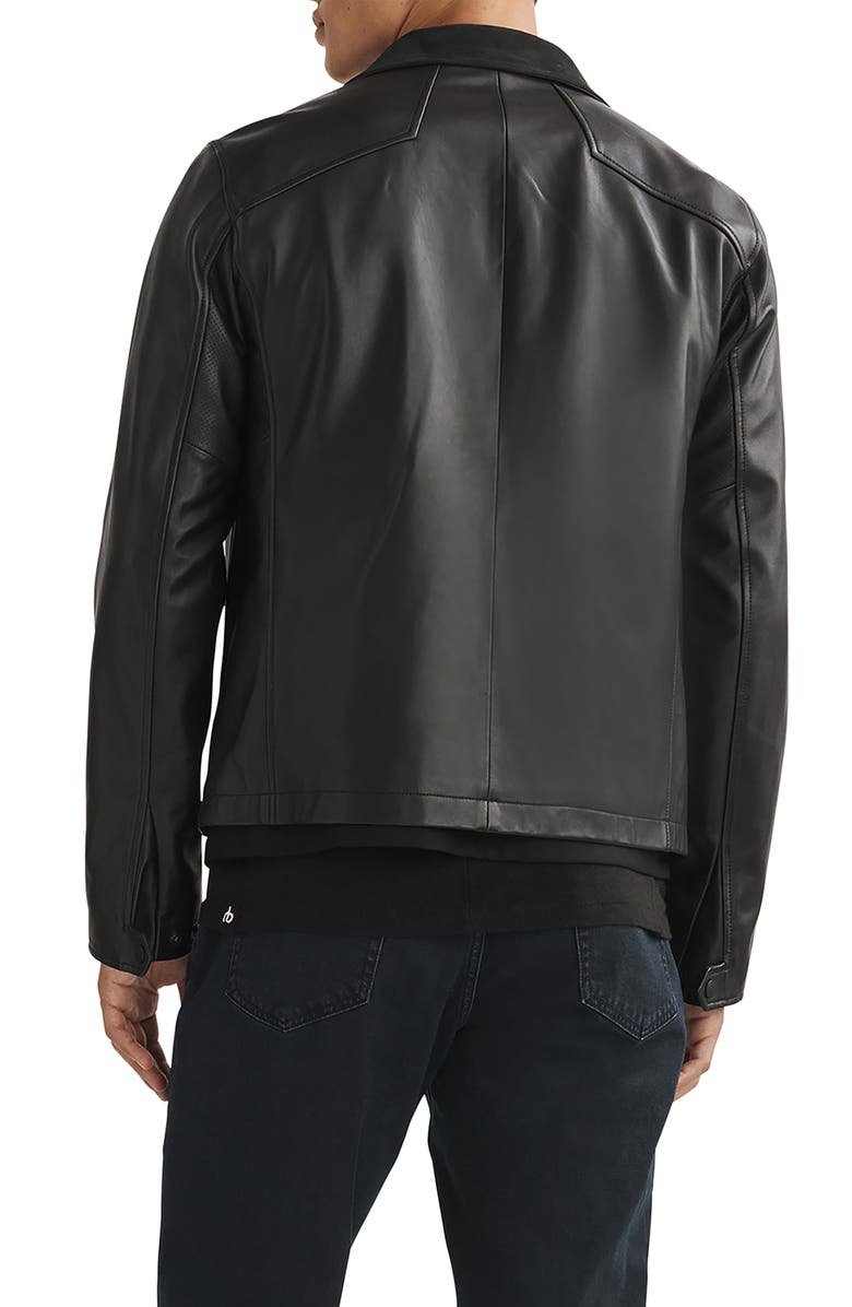 Grant Stand Collar Leather Jacket - Versatile Jackets