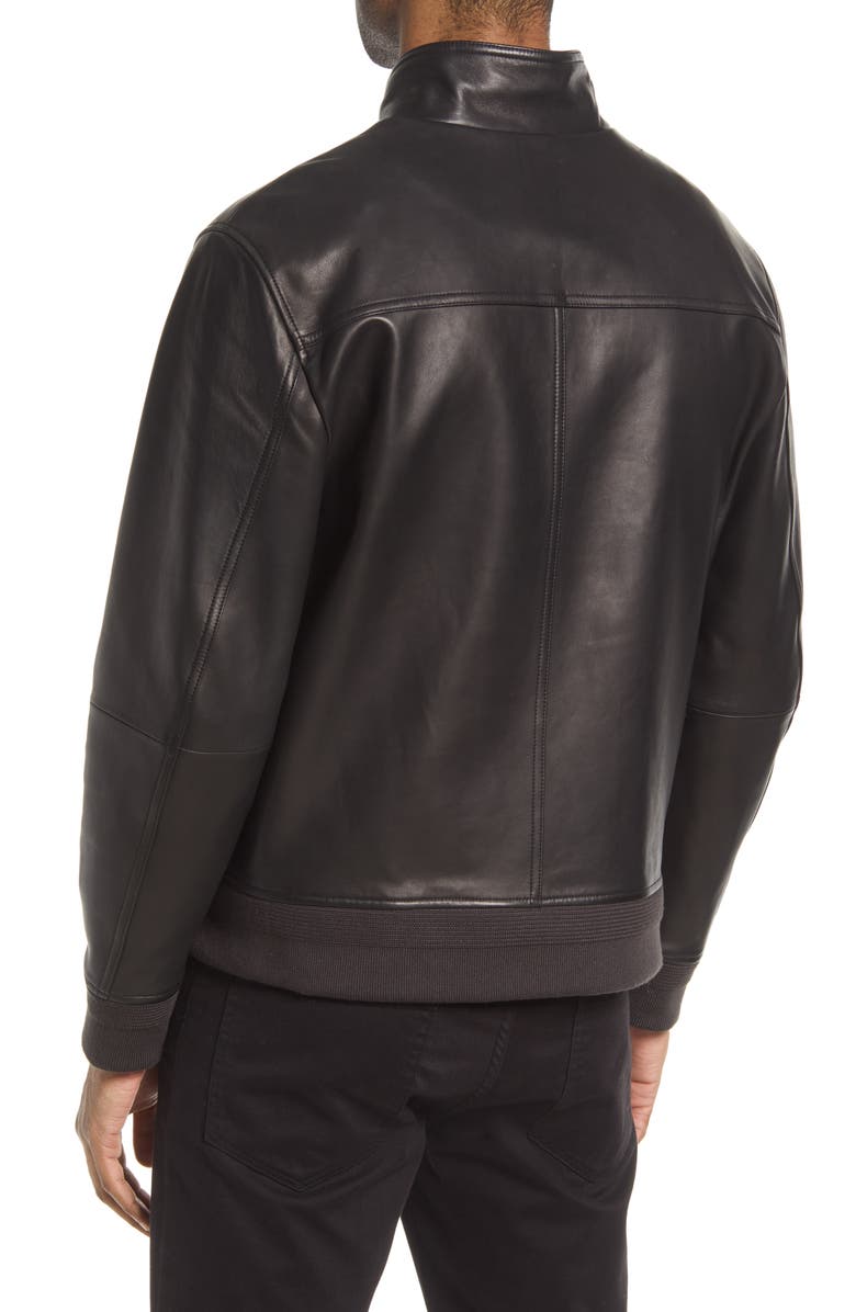 Harrington Leather Bomber Jacket - Versatile Jackets