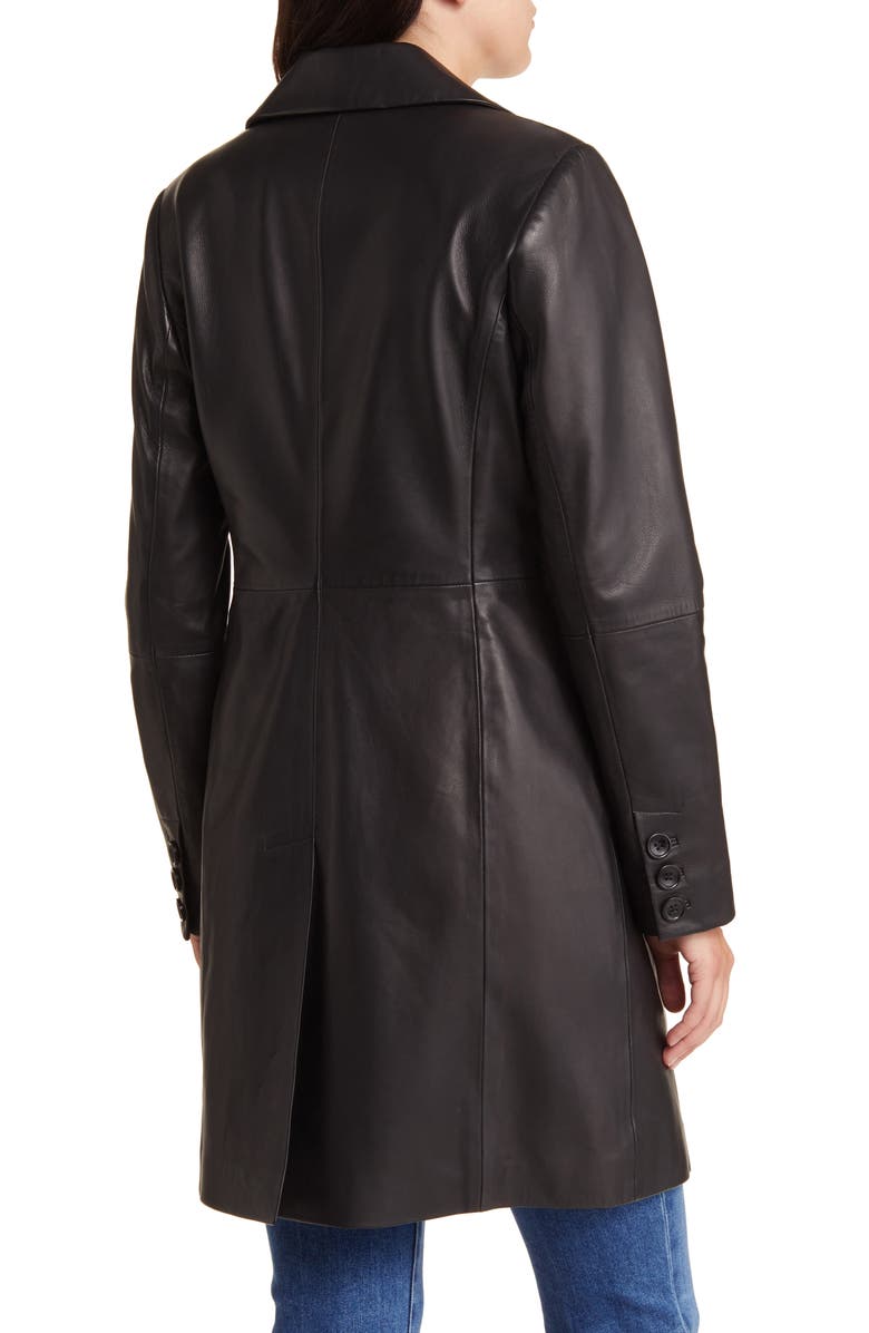 Longline Leather Coat - Versatile Jackets