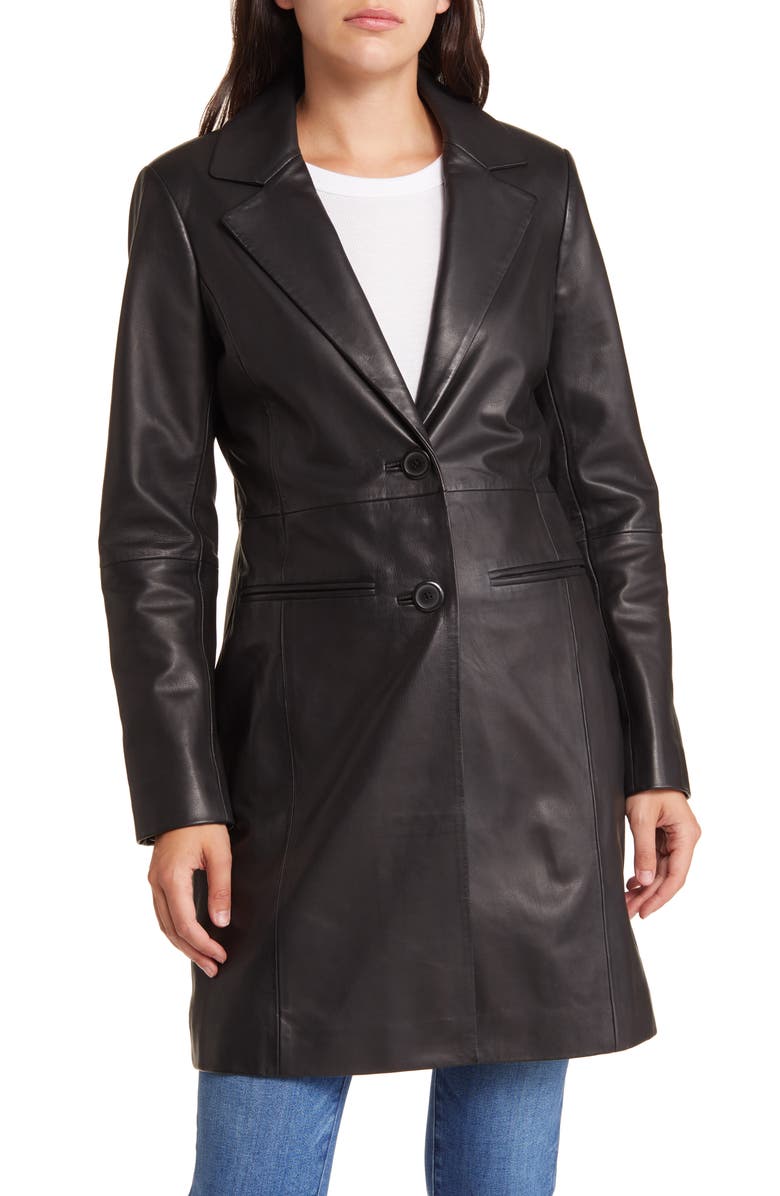 Longline Leather Coat - Versatile Jackets