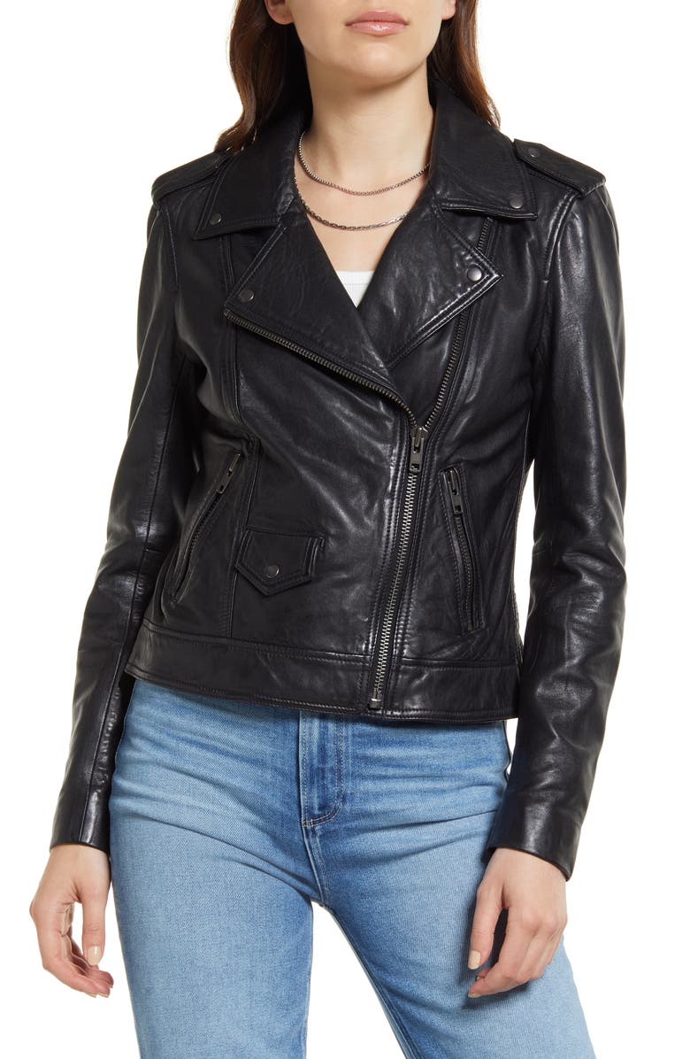 Women Leather Biker Jacket - Versatile Jackets