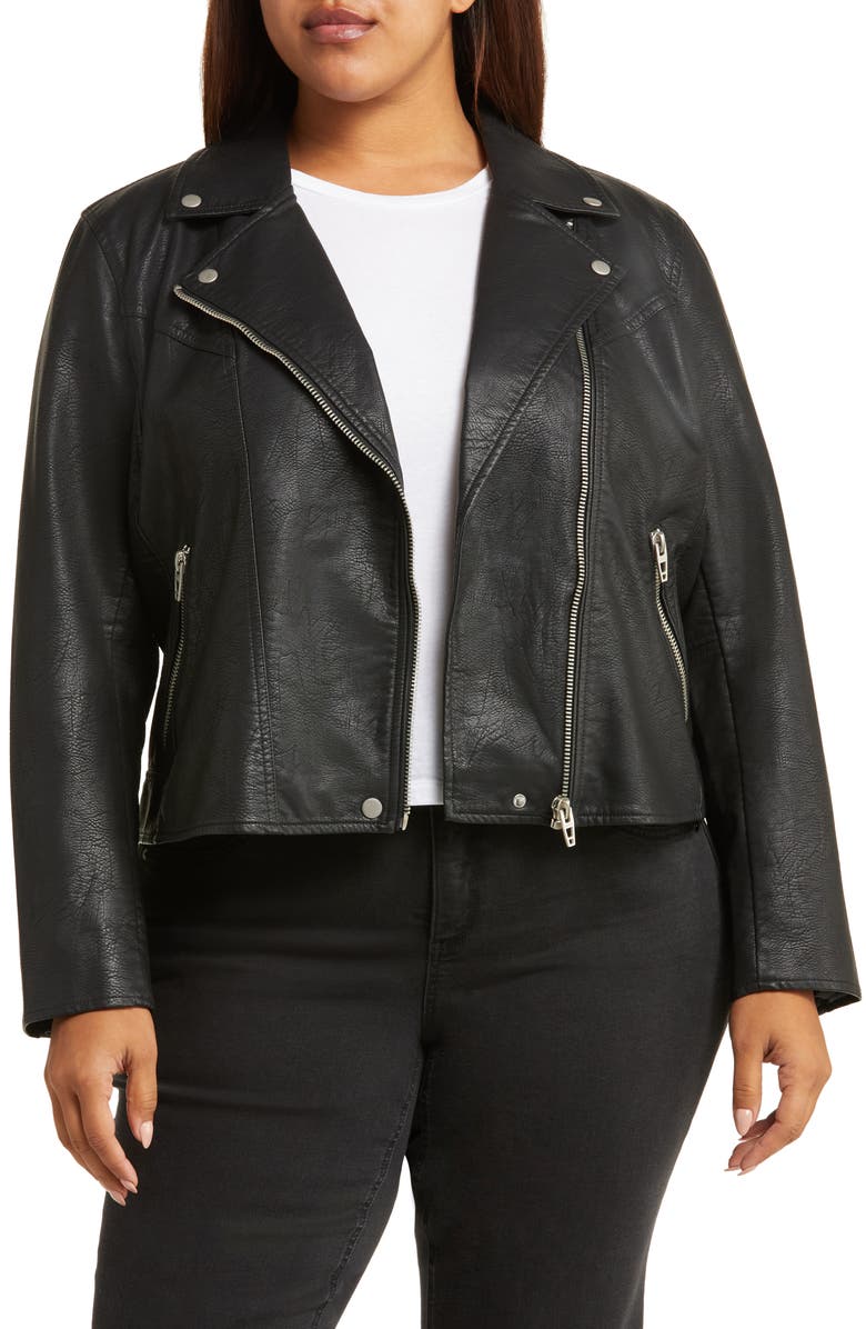 Lifechanger Faux Leather Moto Jacket - Versatile Jackets