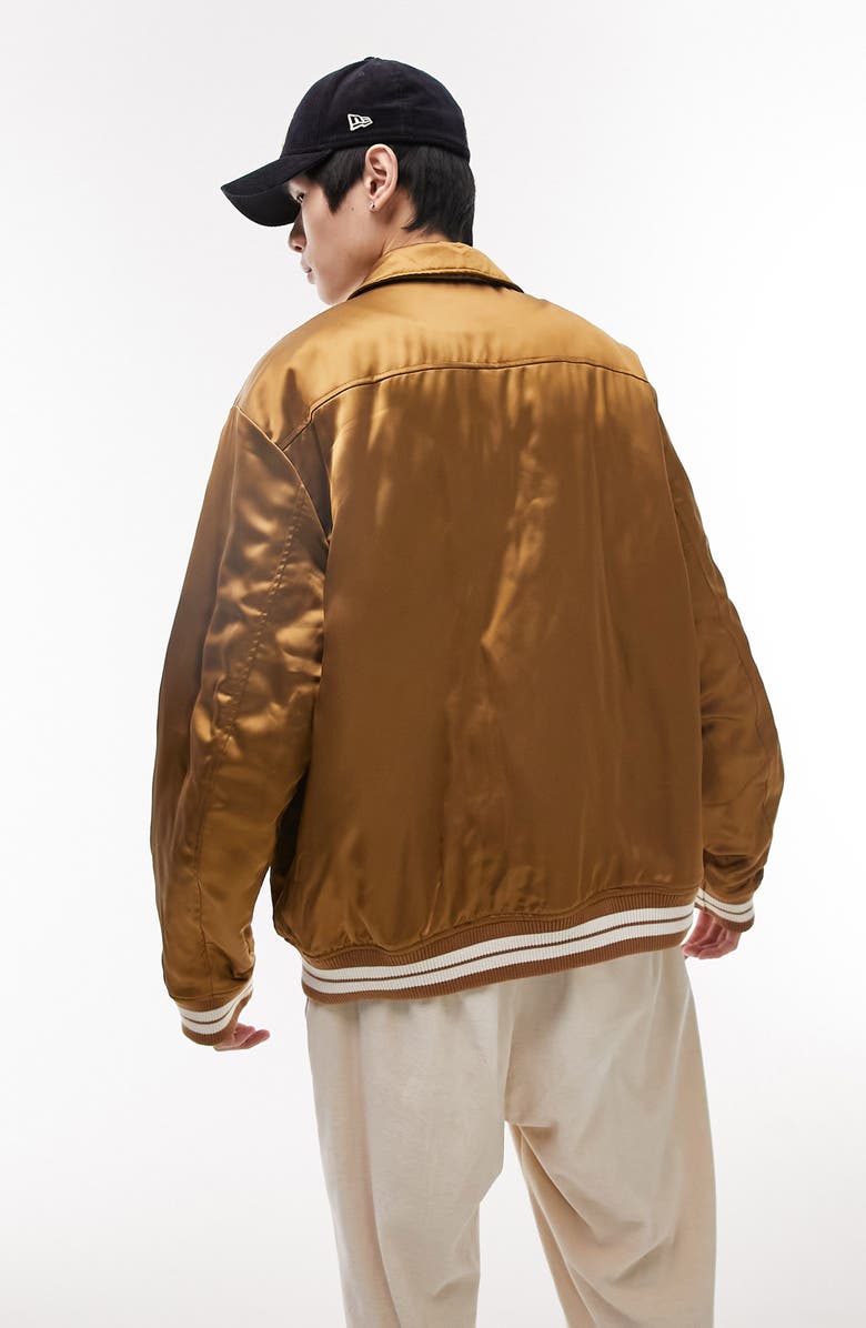 Varsity Satin Bomber Jacket - Versatile Jackets