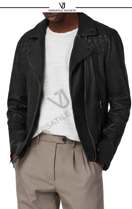 Conroy Leather Biker Jacket - Versatile Jackets