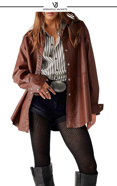 Easy Rider Faux Leather Jacket - Versatile Jackets