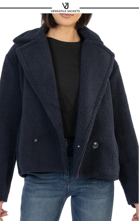 Emaline Double Breasted Fleece Jacket - Versatile Jackets