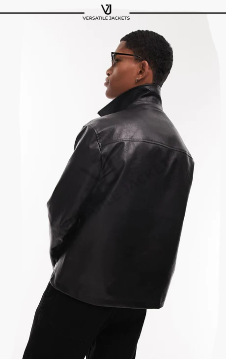 Faux Leather Coach's Jacket - Versatile Jackets