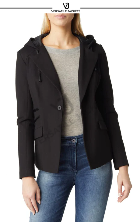 Gayatri Hooded Blazer Jacket - Versatile Jackets
