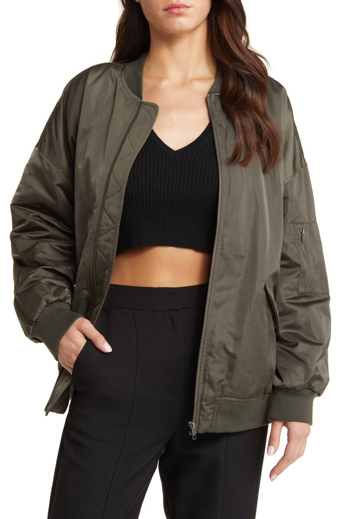 Oversize Bomber Jacket - Versatile Jackets