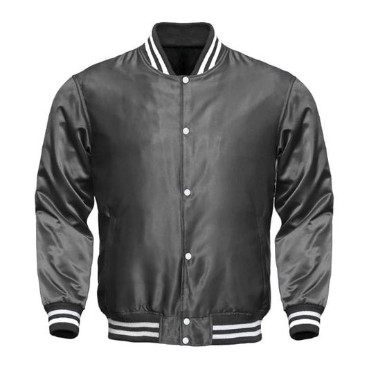 GREY SATIN JACKET - Versatile Jackets