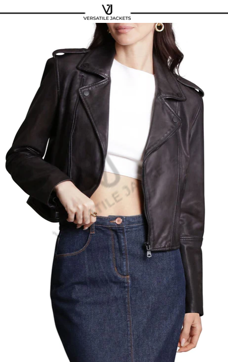 Leather Biker Jacket - Versatile Jackets