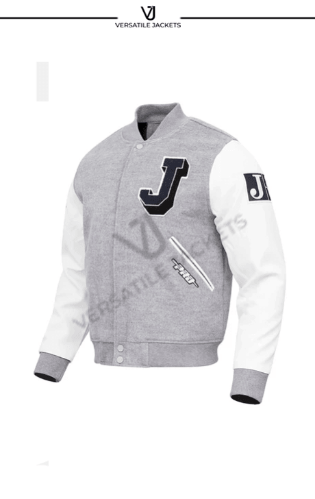 Men's Pro Standard Gray Jackson State Tigers Classic Wool Full-Zip Varsity Jacket - Gray - Versatile Jackets