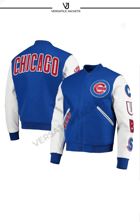 Men's Pro Standard Royal/White Chicago Cubs Varsity Logo Full-Zip Jacket - Royal - Versatile Jackets