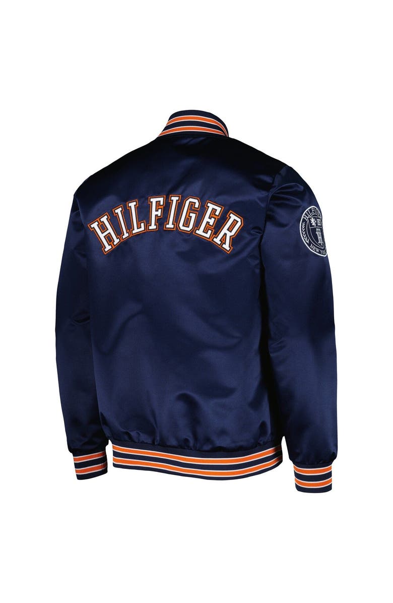 Men's Tommy Hilfiger Navy Chicago Bears Elliot Varsity Full-Snap Jacket - Versatile Jackets