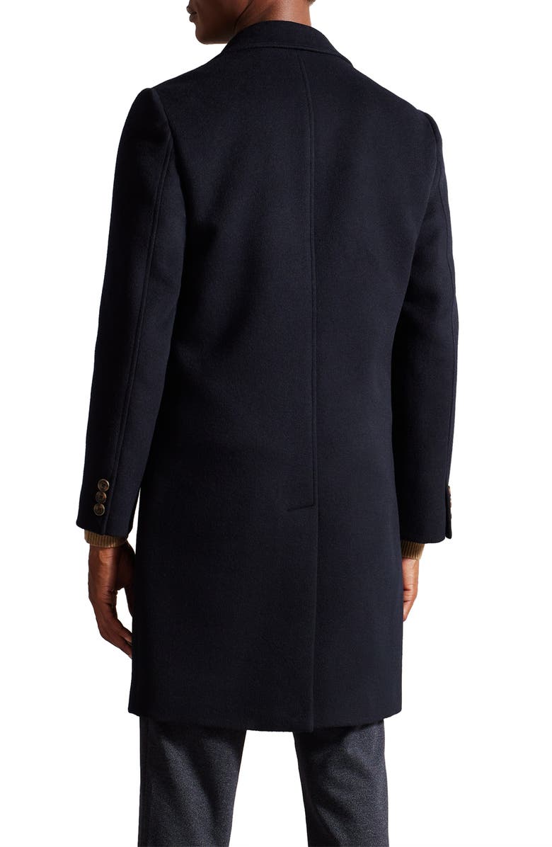 Peak Lapel Wool Blend Coat - Versatile Jackets