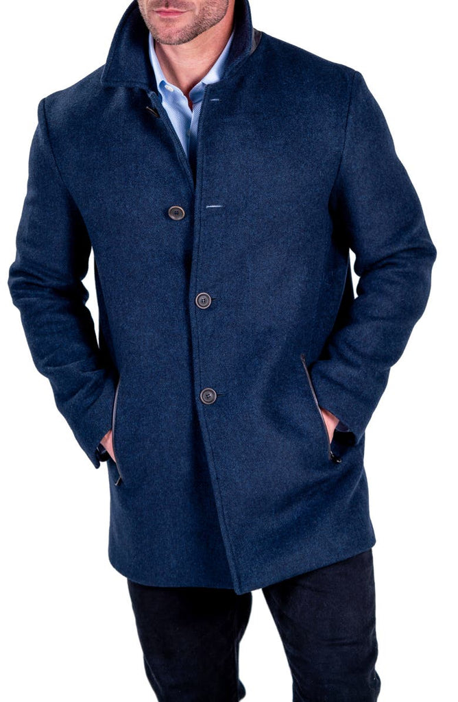 Wool hot sale blend topcoat