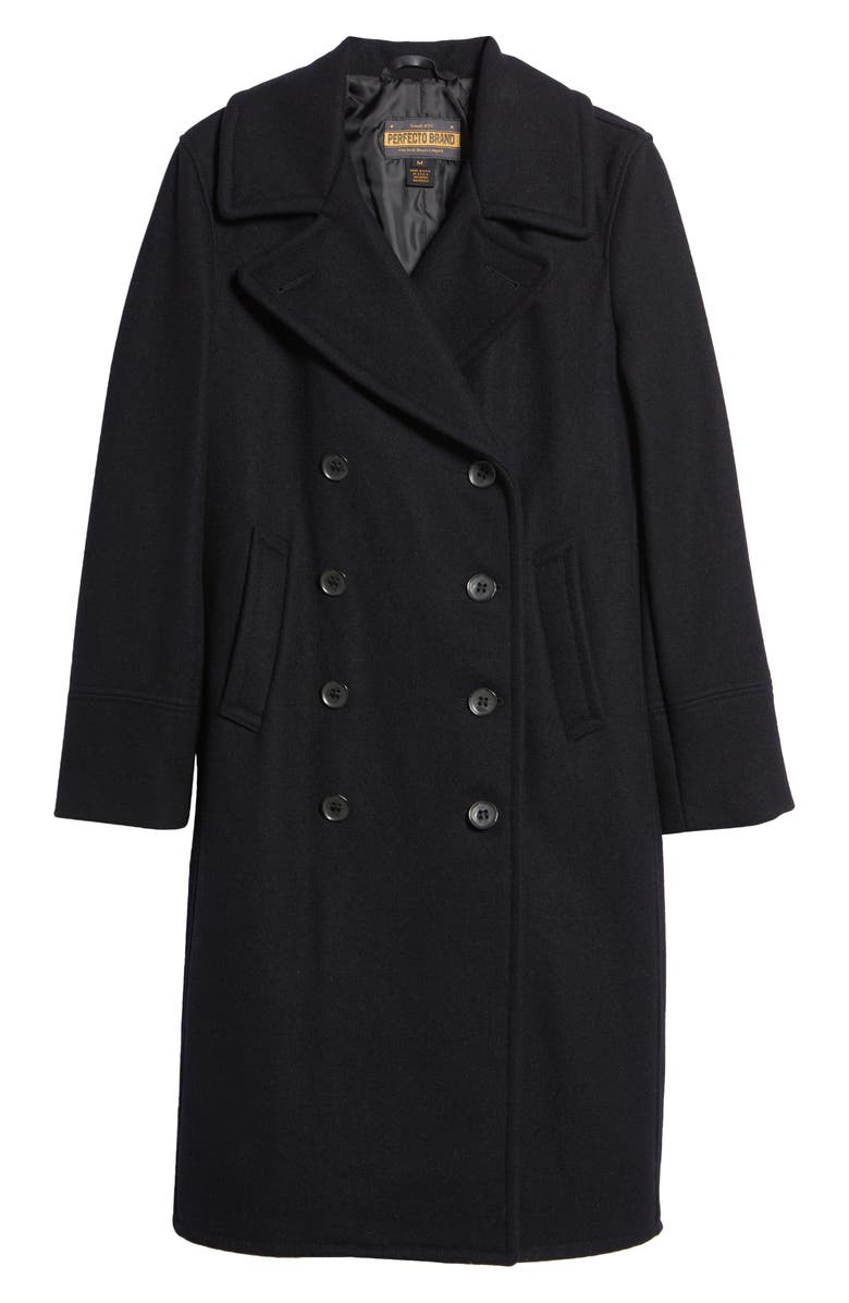 Wool Blend Officer's Coat - Versatile Jackets