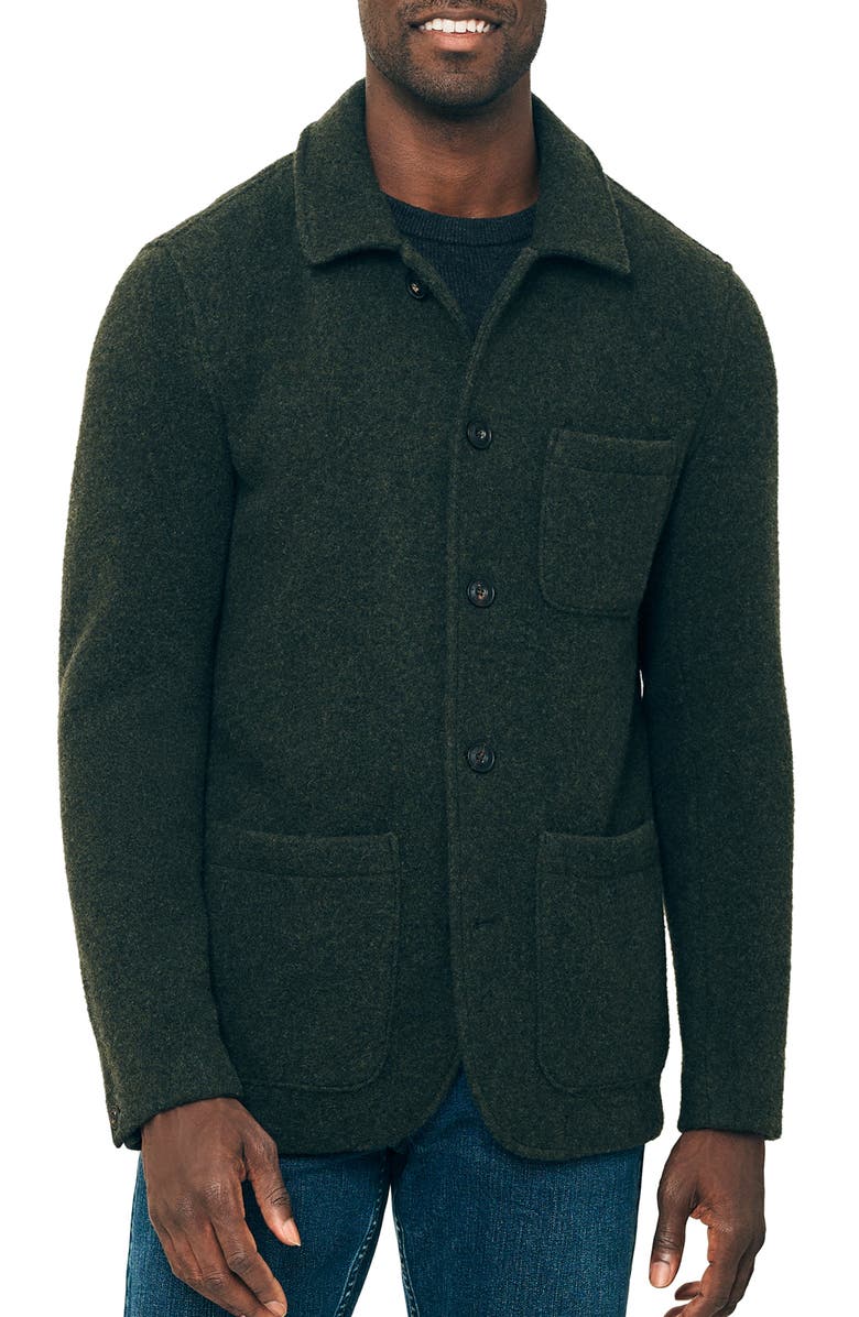 Felted Wool Bland Chore Coat - Versatile Jackets