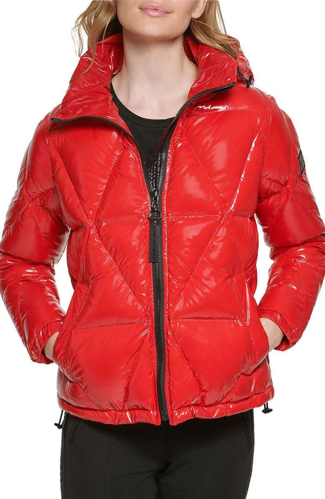 Water Resistant Down & Feather Fill Short Puffer Coat - Versatile Jackets