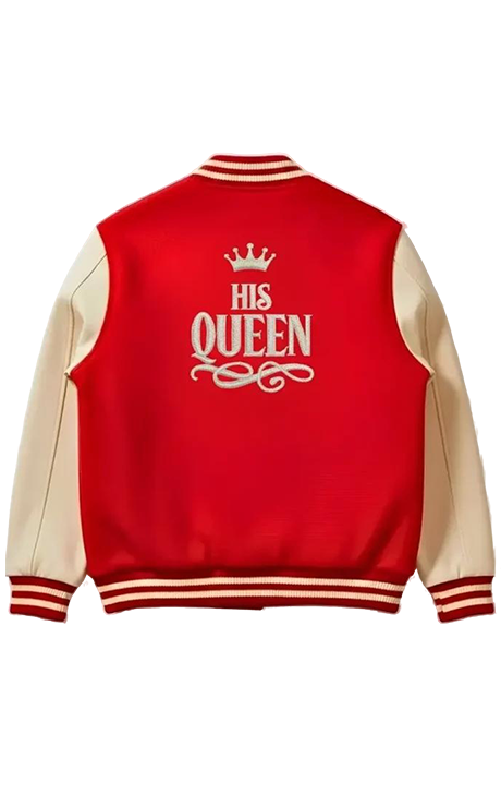 Queen Rebel Red Biker Jacket – Genuine Leather with Leopard Secret