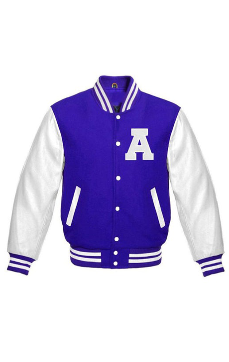 Letter A Letterman Jacket – Royal Blue/White - Versatile Jackets