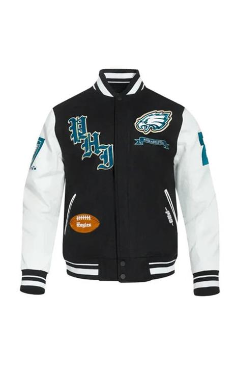  Varsity Wool & Leather Jacket