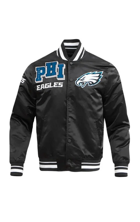 Philadelphia Eagles Mashup Classic Rib Satin Jacket - Versatile Jackets