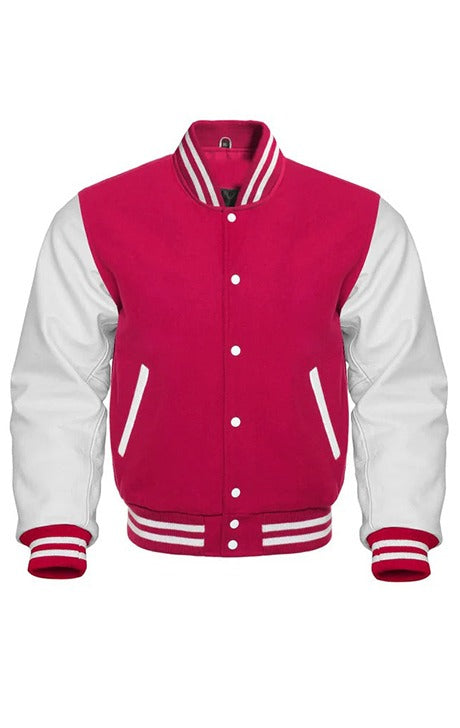 Hot Pink Varsity Jacket - Versatile Jackets