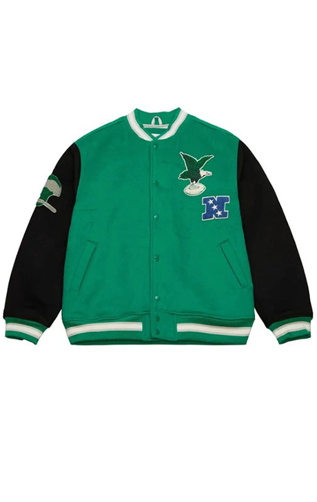 PHILADELPHIA EAGLES TEAM LEGACY VARSITY JACKET - Versatile Jackets