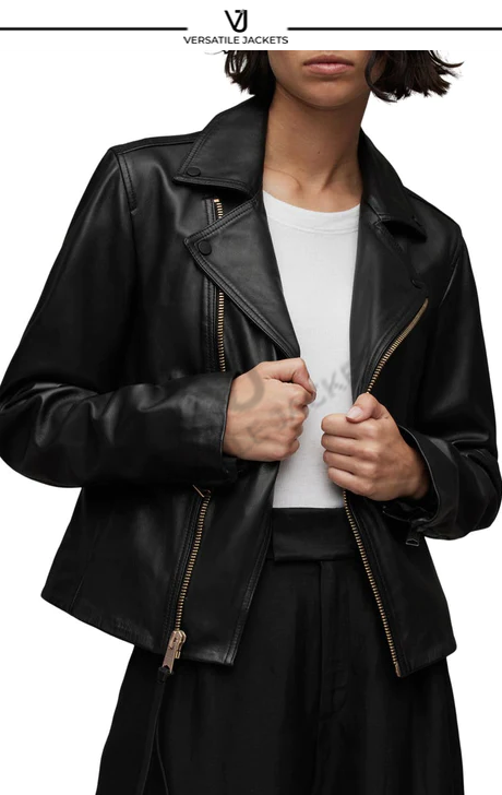 Vela Leather Biker Jacket - Versatile Jackets
