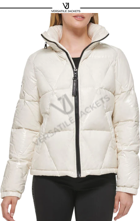 Water Resistant Down & Feather Fill Short Puffer Coat - Versatile Jackets