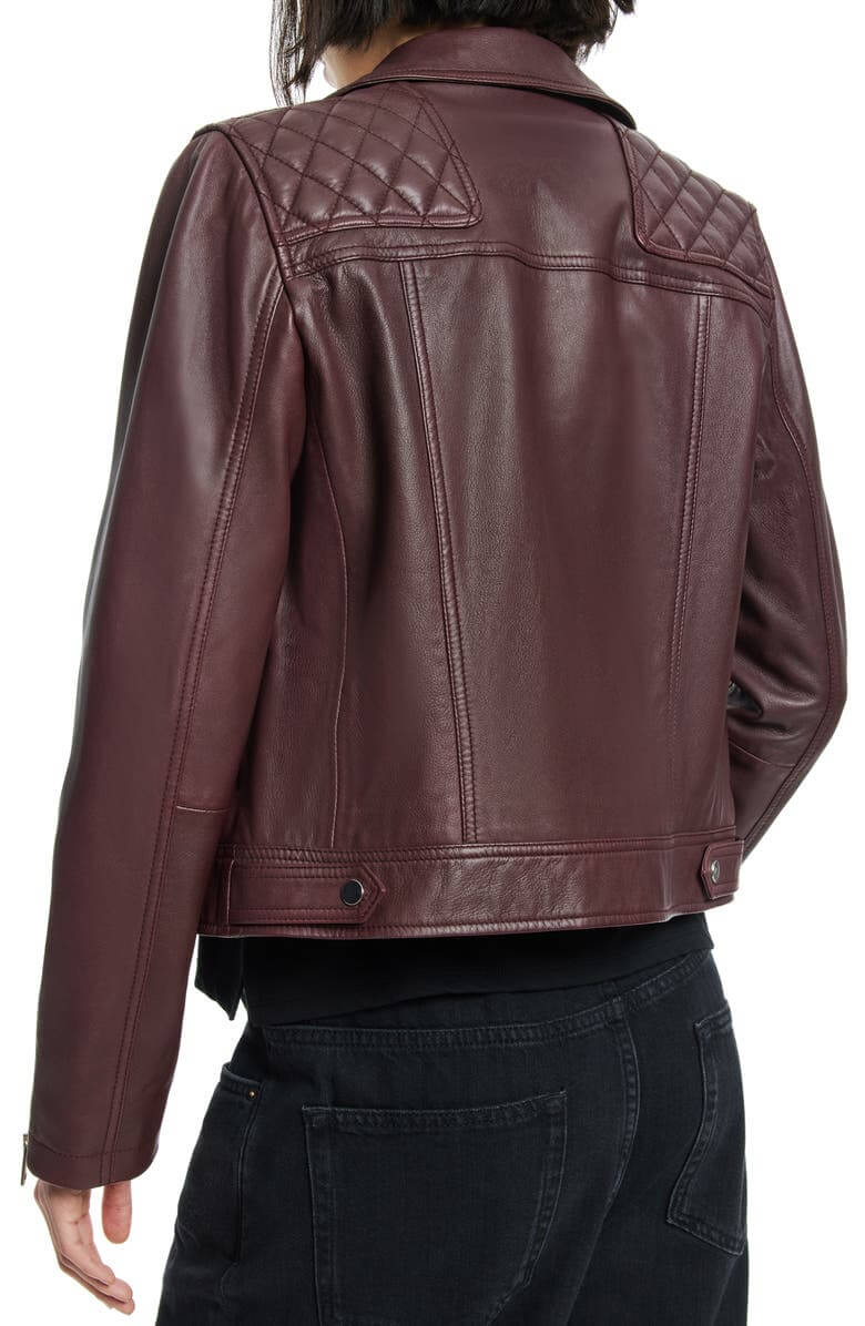 Caden Leather Biker Jacket - Versatile Jackets